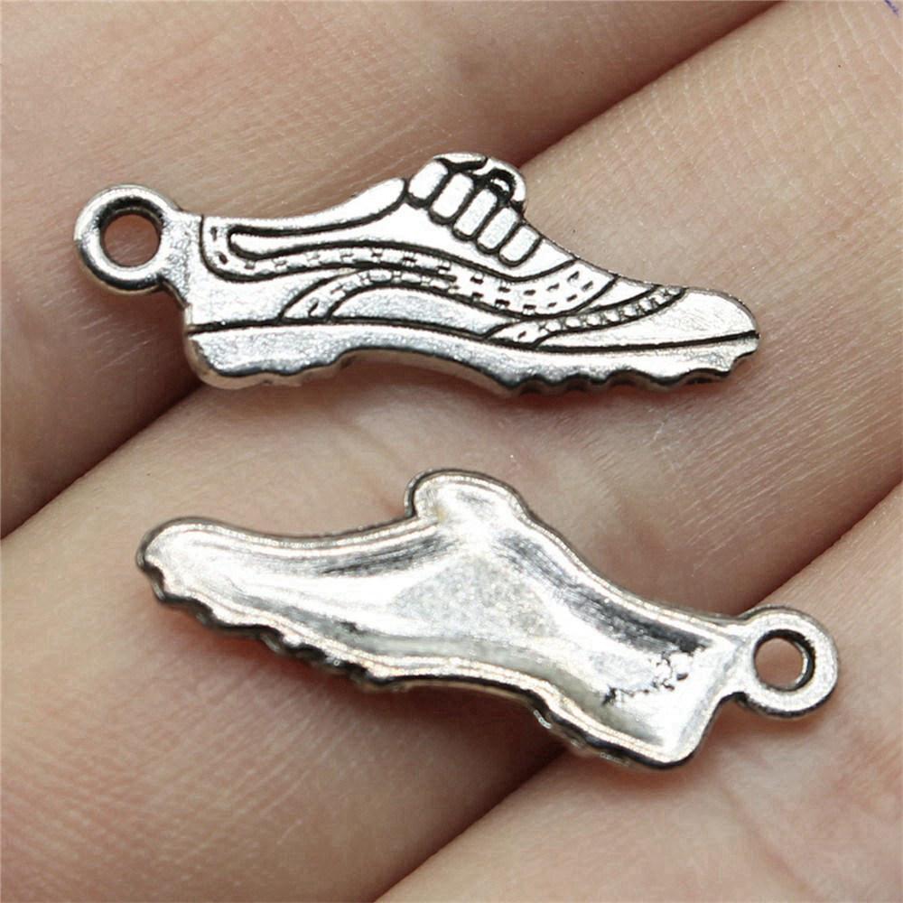 Shoes High Heel Fashion Charm Antique Bronze Zinc Alloy Jewelry Making Supplies for Women Earring Charms Handmade