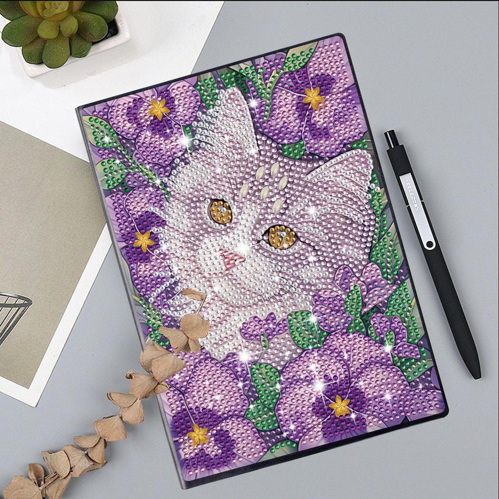 Handmade DIY Xian Porcelain Diamond Painting Notebook: Creative Educational Toy & Gift for Elementary Students, Teachers, and Kids with Stickers
