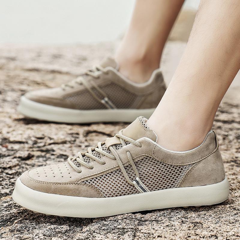 Men's hole shoes versatile board shoes men's hollow breathable casual sports board shoes lightweight trendy shoes