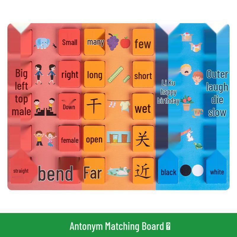 

Китайские иероглифы Антонимы Головоломки на грамотность для детей 3-6 лет: Развивающая игрушка для обучения в детском саду