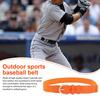 Adjustable Holes Baseball Belt Elastic Design Youth Adults Comfortable Stretch Strap Waistband Faux Leather Belt Sports Accessory