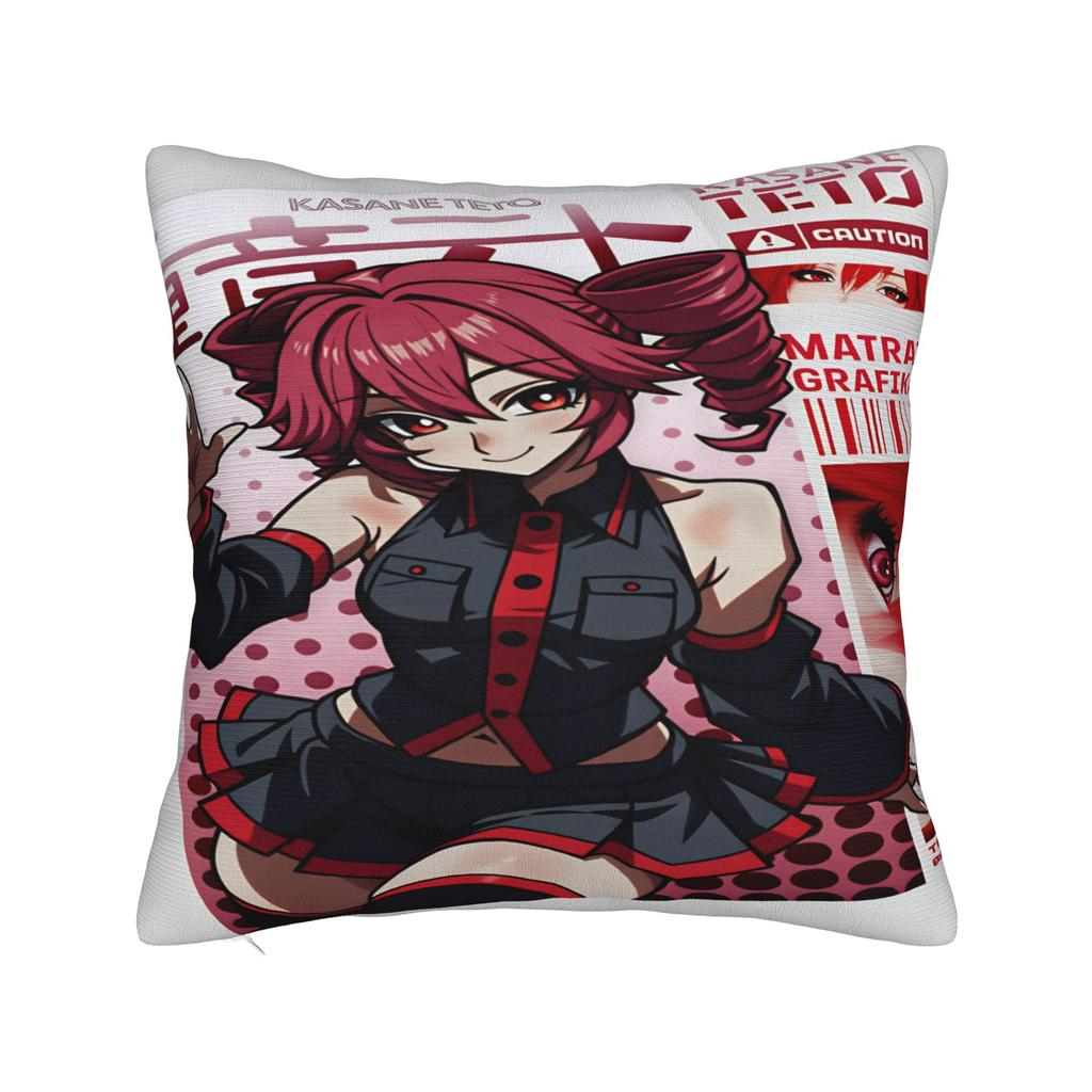 Teto Kasane Pillow Case  Soft Pillow Cover For Couch Sofa Bedroom Funny Pillowcases
