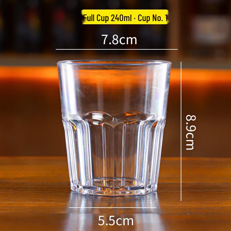 Shangqi Octagonal PC Drinking Glasses