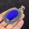 Lapislazuli-Anhänger, handgefertigter ethnischer Schmuck, 925er Sterlingsilber-Anhänger, erstaunlicher Edelstein-Schmuck, Vintage-Anhänger, Verlobungsgeschenk für Braut