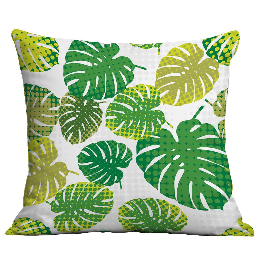 Νέα Πράσινα Φυτά, Τροπικά Φυτά, Μαξιλάρι Τυπωμένο Υψηλής Ευκρίνειας, Κάλυμμα Μαξιλαριού Καναπέ Σπιτιού