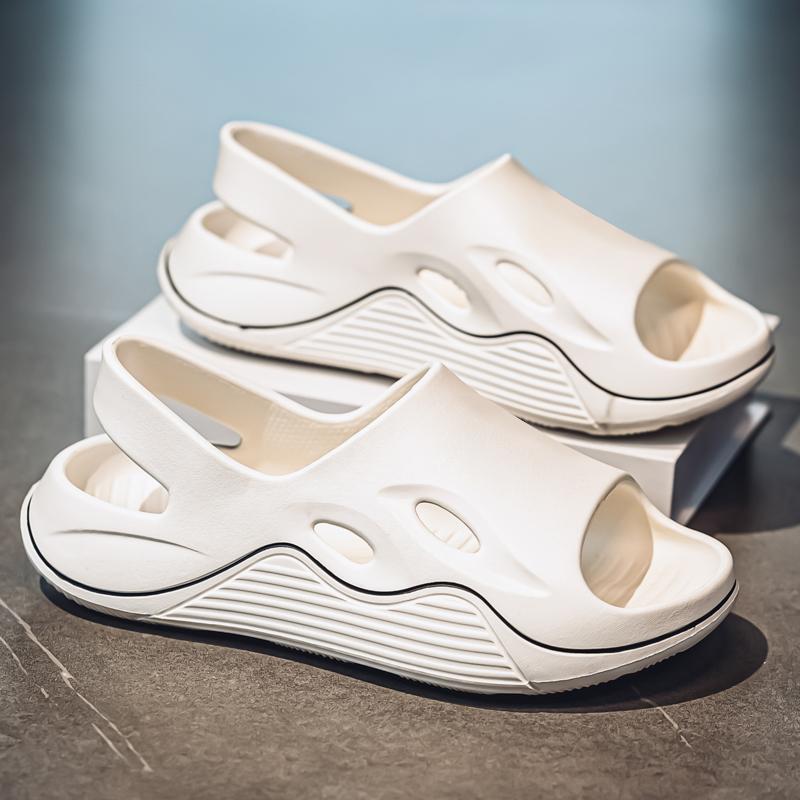 Fashion Soft Sole Slippers Men SummerNon-Slip Beach Man Comfortable Thick Bottom Platform Sandals Casual EVA Lightweight Walking Beach