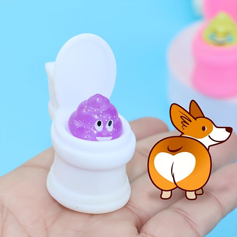 Jucărie Moale Kawaii Mochi din TPR pentru Stoarcere, Ameliorarea Stresului, Jucărie Fidget, Râzi în Hop și în Salt cu Aceste Jucării Amuzante pentru Toaletă, Capcane pentru Copii