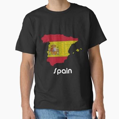 Spain Flag Spain Classic T-Shirt T-Shirt Made In US/AUS Size S-2XL Unisex T-Shirt