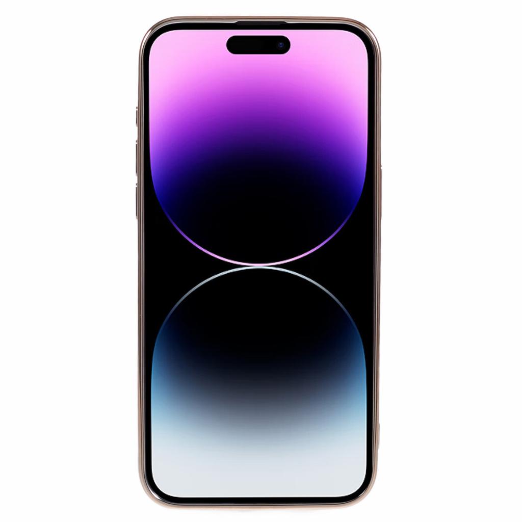 For iPhone 14 Pro Max TPU Case 6D Electroplating Love Heart Cover Compatible with MagSafe