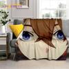 3D Niedliche Genshin Impact Cartoon Spiel Weiche Flanelldecke für Betten Schlafzimmer Sofa Picknick, Überwurfdecke für Outdoor-Freizeit Nickerchen Geschenk