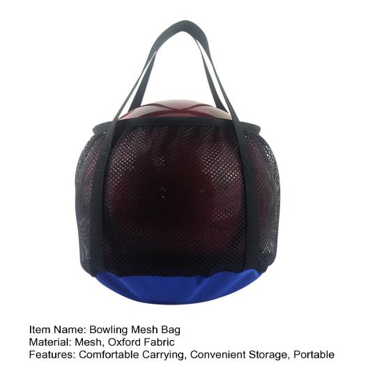 Bowling File Çantası Tek Top Taşıma Çantası Saplı Bowling Topu Tutucu Spor Ekipmanı Saklama File Çantası Spor Salonu Açık Hava için