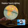 Deli 30cm Metal Universal Globe with Night Light