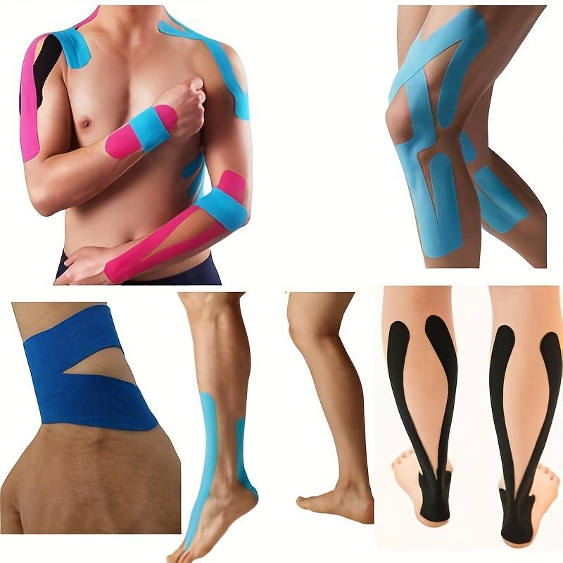 6 Rolls Elastic Kinematics Tape - Muscle Stickers for Sports Injury Prevention, Fitness & Student Use, Fitness Accessories | Vibrant Rolls Tape
