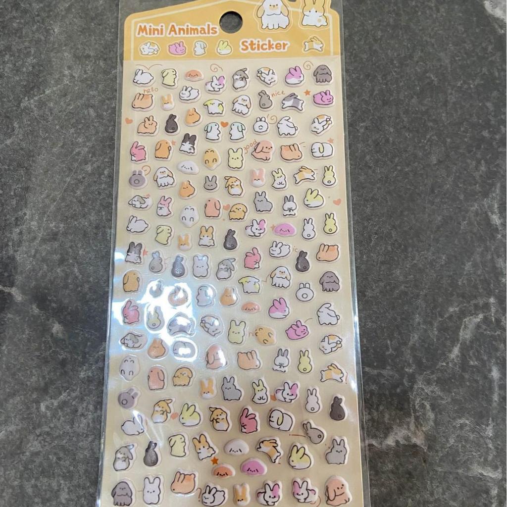 Cute Cartoon Animal Foam Stickers for Phone Cases and Water Cups