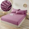 Cotton Fitted Sheet With Elastic Bands Non Slip Adjustable Mattress Covers For Single Double King Queen Bed Cover 140/160/200CM