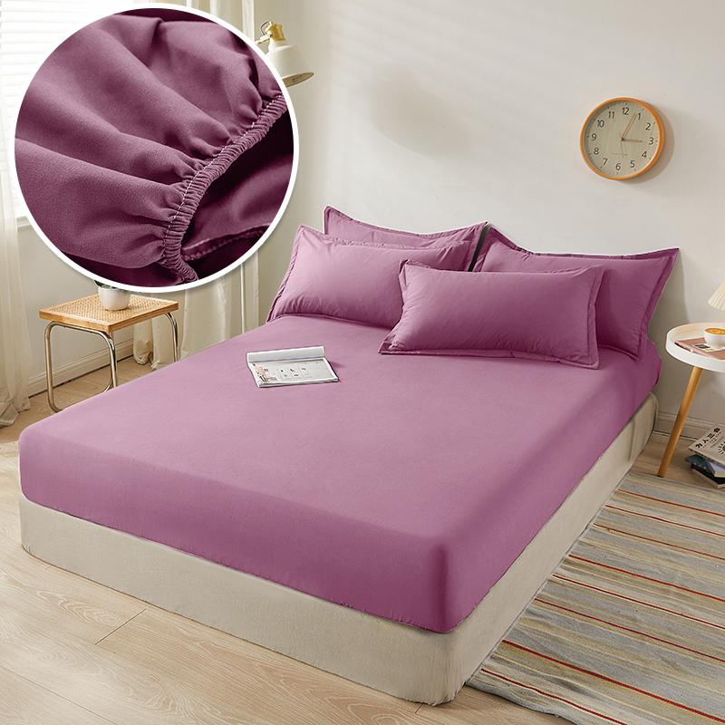 Cotton Fitted Sheet With Elastic Bands Non Slip Adjustable Mattress Covers For Single Double King Queen Bed Cover 140/160/200CM