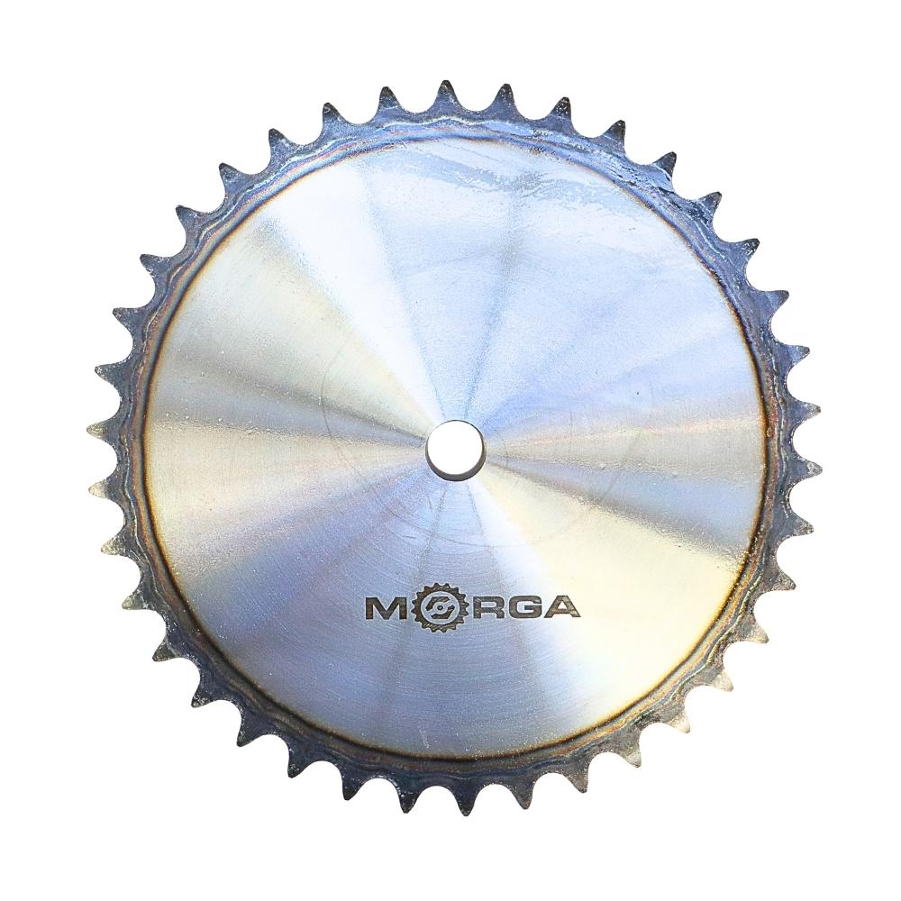 Hardened chain sprocket with flange, hub 16B-1 (R1 1) Z-38 outer diameter - 319.2 MORGA