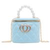 Girls Bag Fashion Pearl Handbag Children Little Girl Back Spring And Summer Jelly Cosmetic Bag