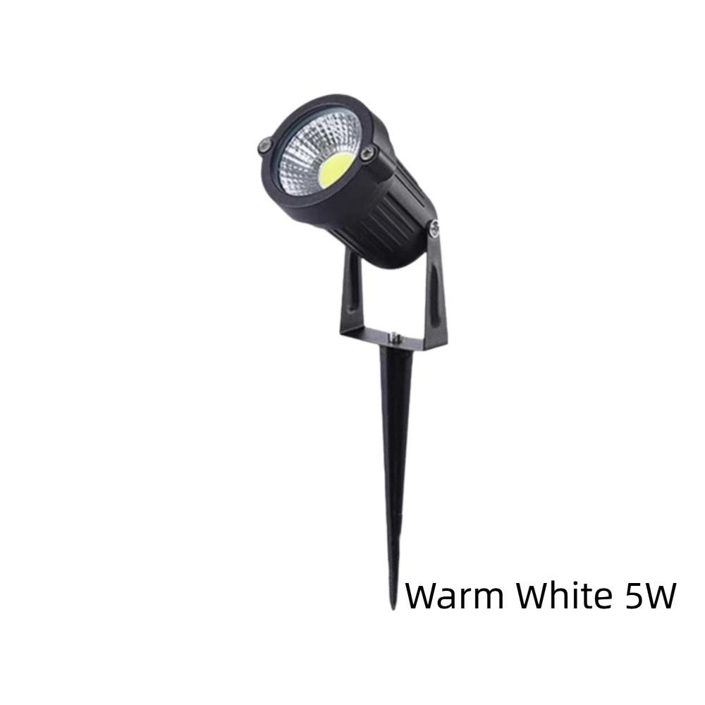 

Durable Waterproof Landscape Spike Spotlights Aluminium 3/5W LED Lawn Light High Brightness Energy Saving Garden Lights Park