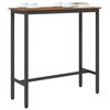 Vintage Wood Table 100 x 40 x 100.5 cm Engineered Wood and Steel