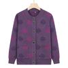 Grandma's Autumn Coat Cardigan: Knitwear for Middle-aged to Elderly Women