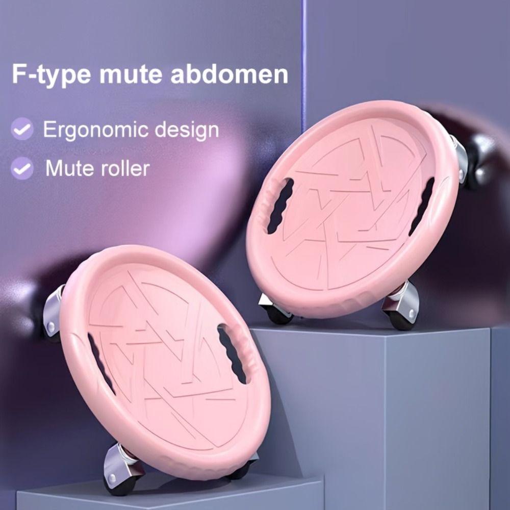 

Safety Glide Abdominal Roller Wheel Многофункциональное колесо для упражнений на пресс Домашний фитнес розовый