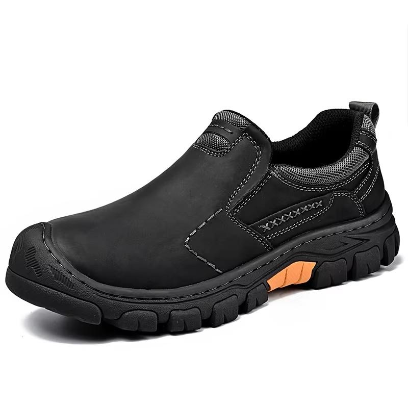 Male Driving Sneakers Male Travel Shoes Men's Leather Loafers Non Slip Walking Flats Breathable Outdoor Slip On Casual Shoes