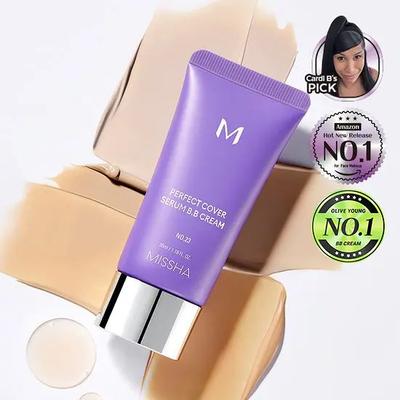 Misha M Perfect Cover Serum BB Cream 50ml – K-Beauty All-In-One Coverage Essential.