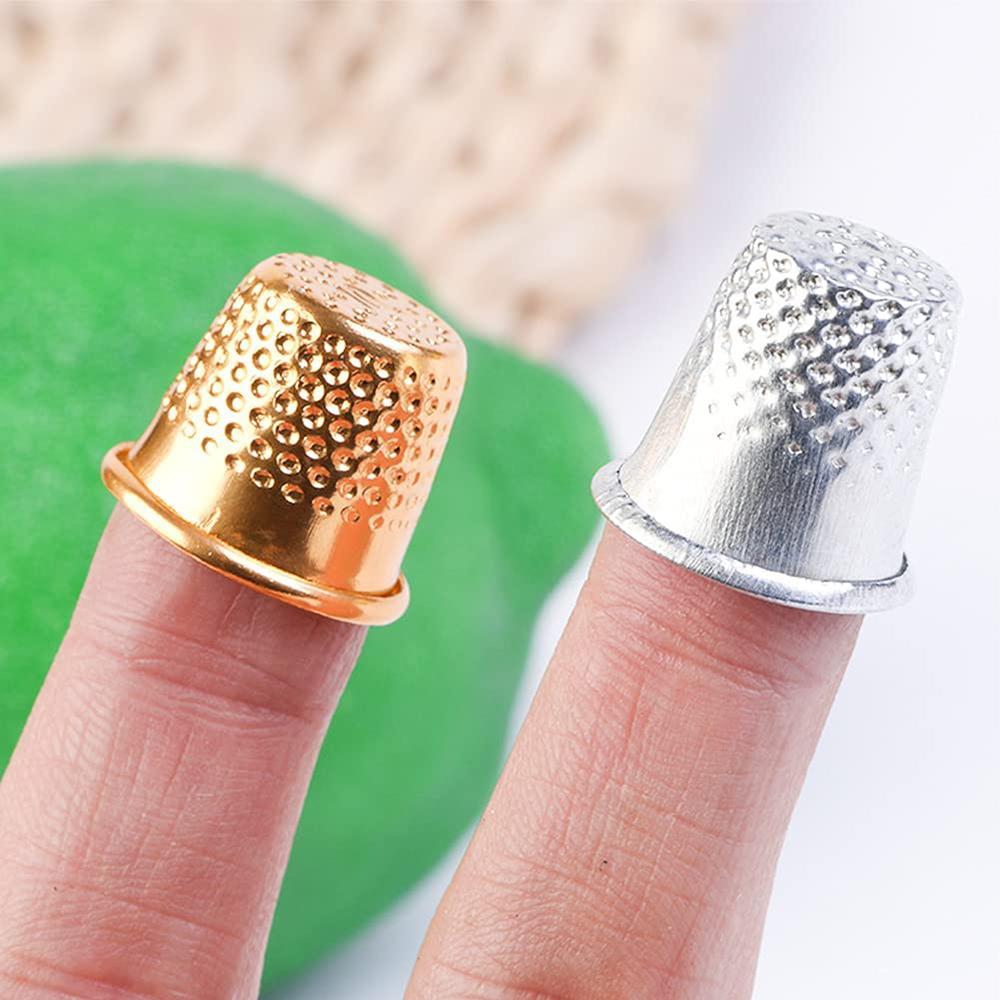 20PCS Metal Sewing Thimbles Finger Thimble Protector Shield Pin Needles Partner DIY Embroidery Handmade Sewing Accessories