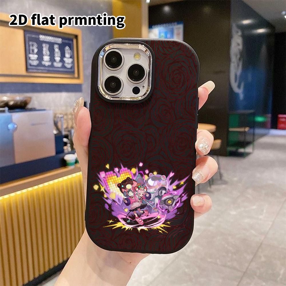 Phone Case: 2D flat design suitable for iPhone 18 17 16 15 14 13 Pro protective case, couple style, summer trendy cool gaming, Christmas and Halloween
