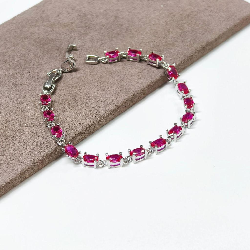 Farbiges Zirkon Temperament Armband - Vielseitiger koreanischer Stil Damenschmuck