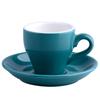 80cc Coloured Cheap Thick Ceramic Espresso Cups Saucer Set Cafe Household Caffe Latte Expresso Strong Coffee Mugs Tray Wholesale