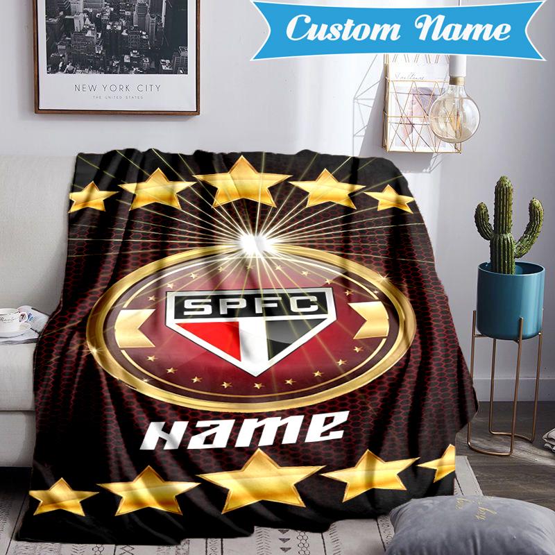 Custom Name SPFC Team Spirit Blanket Lightweight Ideal Bedding Blanket Perfect for Travel, Camping, Living Rooms, Sofas, Christmas Gift