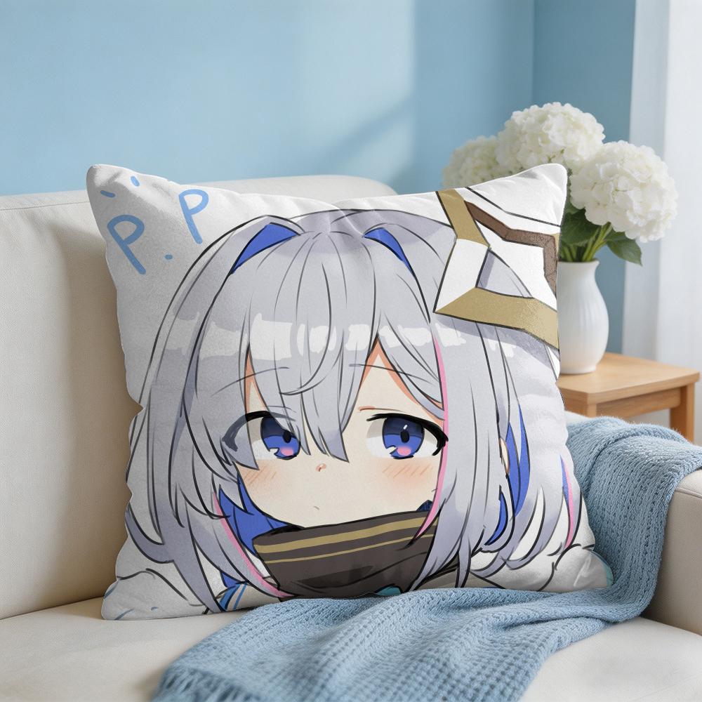 Amane KanataS Cute Cushion Cover Square Pillow Bedroom Sofa Leisure Comfort Living Room Home Decoration X