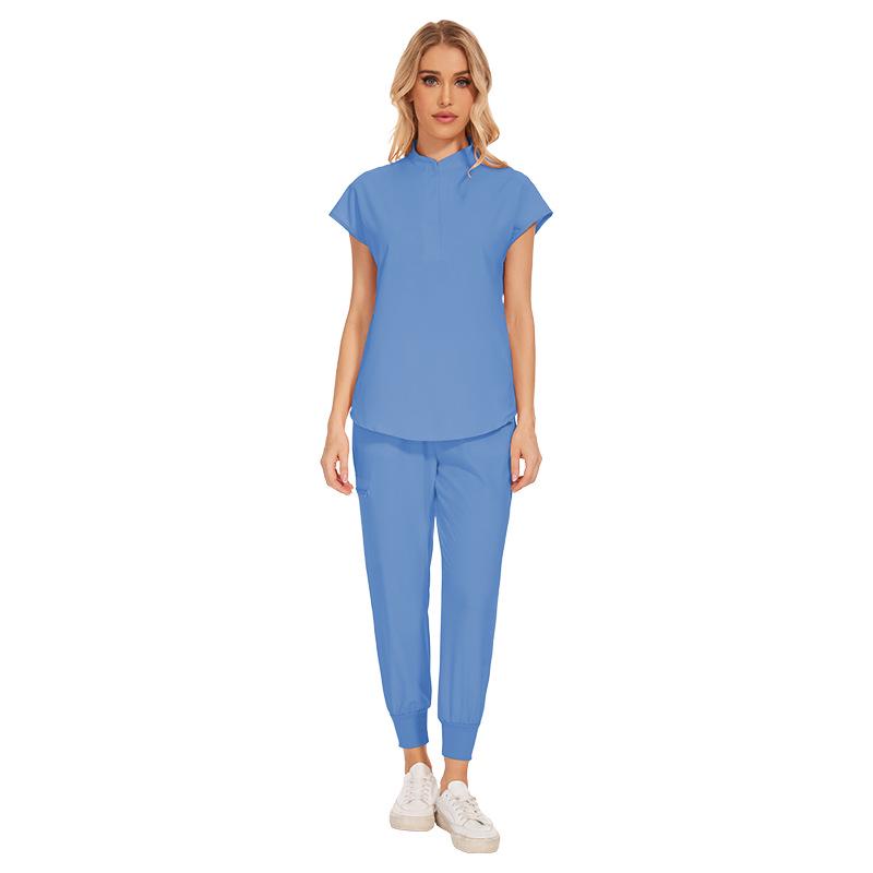 Elastic Quick-Dry Hospital Wear: Dentist/Doctor ICU Handwashing Suit, Summer Lightweight Style, In Stock