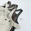 Solid Color Casual Versatile Korean Style Unisex Kids Suspender Long Pants