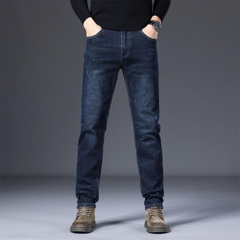 

Men s Trendy Casual Lightweight Luxury Straight-Leg Slim-Fit Stretch Denim Trousers - New Style 38
