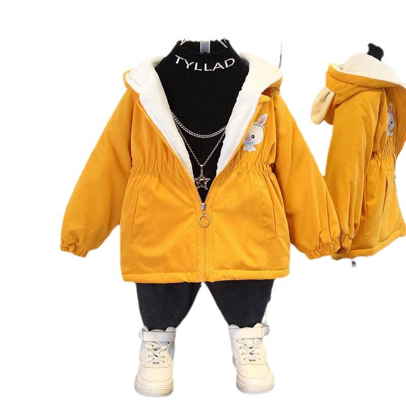 Boys' Thick Winter Fleece-Lined Coat - Trendy Cotton-Padded Jacket 2025