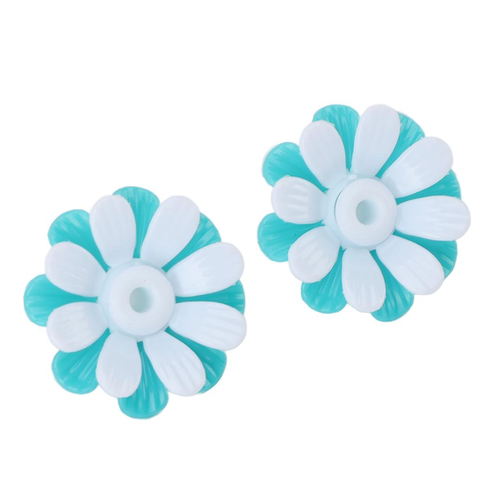 30 STÜCKE Kolibri-Futterspender Ersatzblumen Leuchtend gefärbte Vogelfutterspender Futterstellen Teile Leicht zu reinigen Grün +