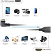 HDMI-compatible Extension Cable 20cm 90-Degree Right Angle Type PVC Male To Female Adapter Cord for TV