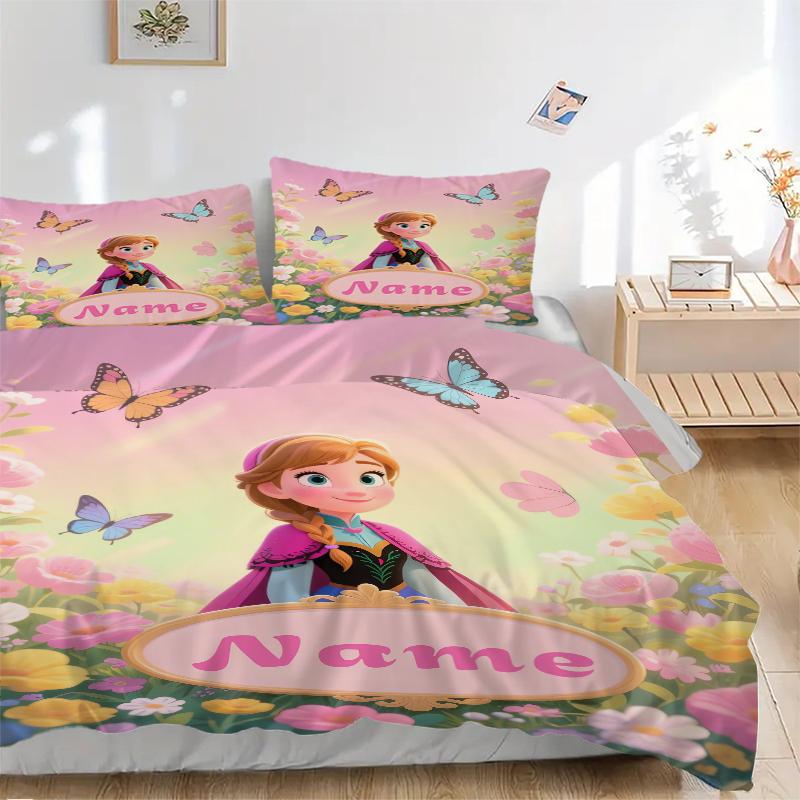Custom Textile Mermaid Garden Bedding 3 Piece Set HD Print Duvet Cover Pillowcases for Teens Adult Bedroom Decoration