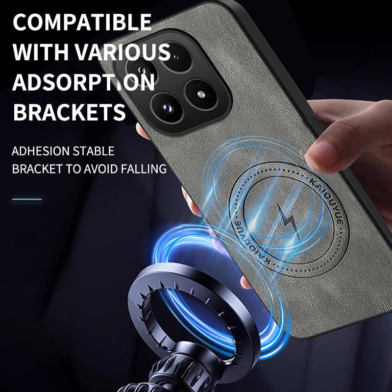 For Xiaomi 17 Magnetic Protector Phone Case For Xiaomi 17 Sheepskin Leather Back Cover For Mi 17 Soft Lambskin Shockproof Cases