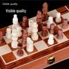 Premium Rosewood Magnetic Foldable Chess Set - High-Quality International Toy