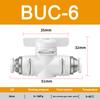 To Turn Switch Manual Ball Current-limiting BUC BTC Series 4mm 6mm Pneumatic Push In Quick Joint Connector Hand Valve