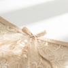 Ladies Spring and Summer Sexy Lace Bow Naked Feeling Pure Cotton Crotch Low Waist Triangle Briefs