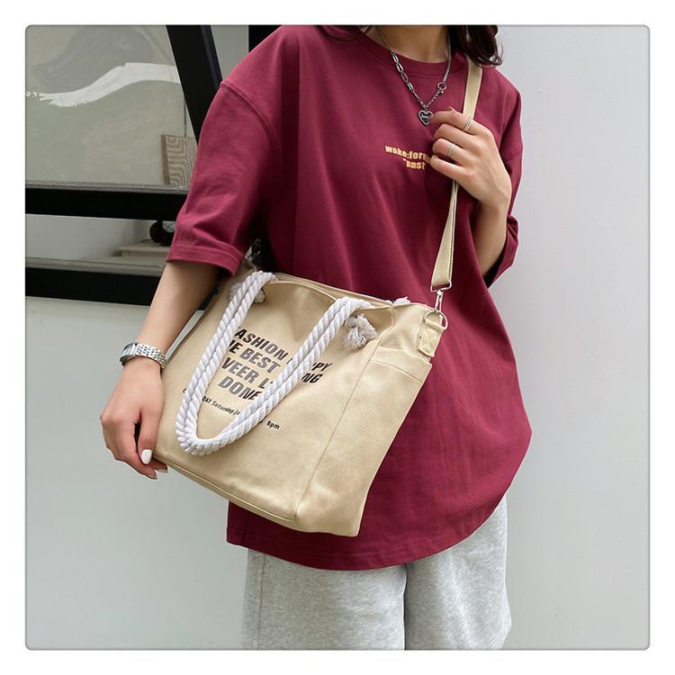 IELGY Большая вместительная сумка из холста — фото 7