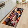 Colorful Pebble Pattern Non Slip Kitchen Floor Mat Waterproof Door Mat for Home Decor