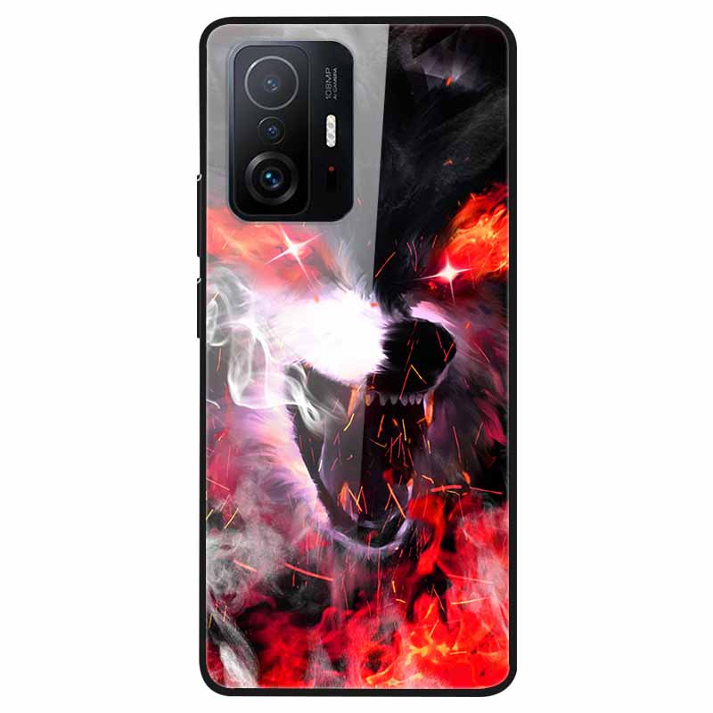 For Xiaomi 11T Tempered Glass Case Soft Bumper Hard Funda For Xiaomi mi 11T Pro Phone Case 11 T 11T Pro 11TPro Back Cover Shells