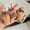 Cute Plush Cockroach Keychain Stuffed Animal Car Key Holder Backpack Pendant Cartoon Stuffed Doll Keyring Fun Gift Accessories