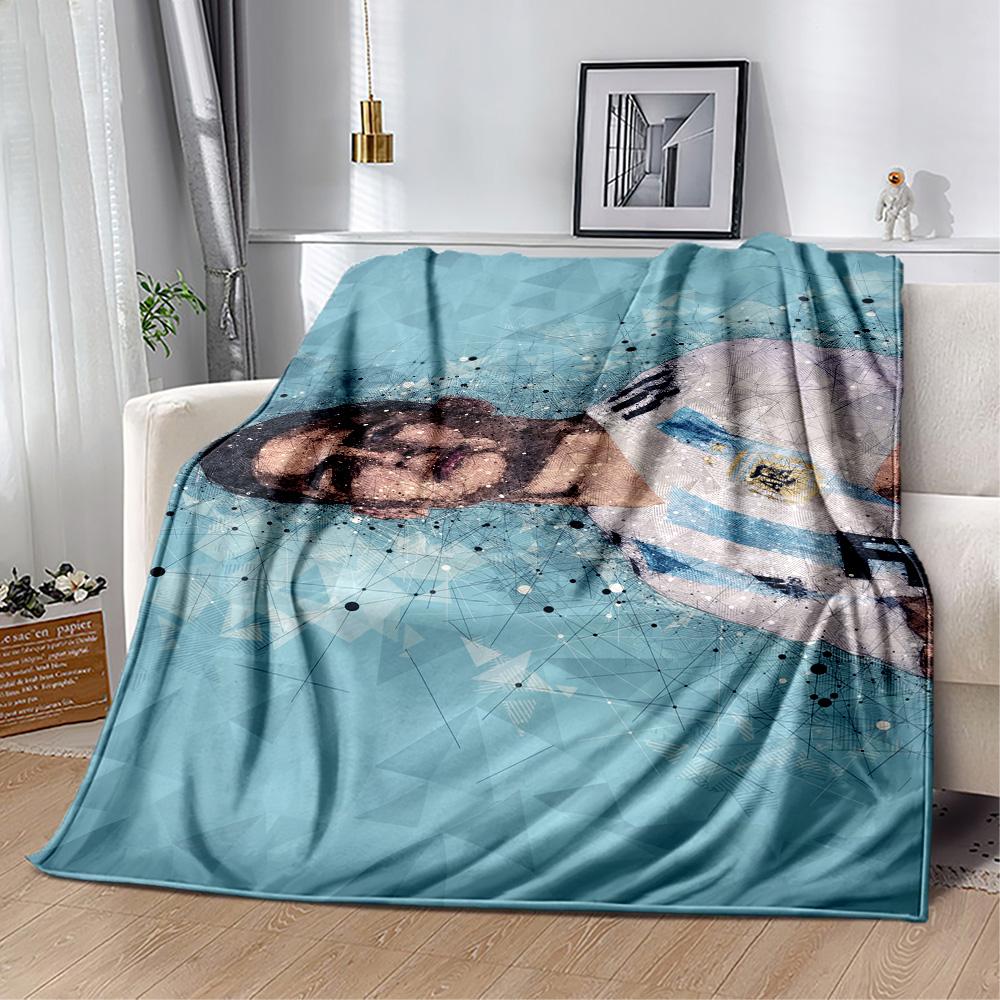 Dynamic Soccer Celebration Blanket Comfortable Perfect for Bedding Sofa Office All-Season Use Modern Best Holiday Gift for Friends Family